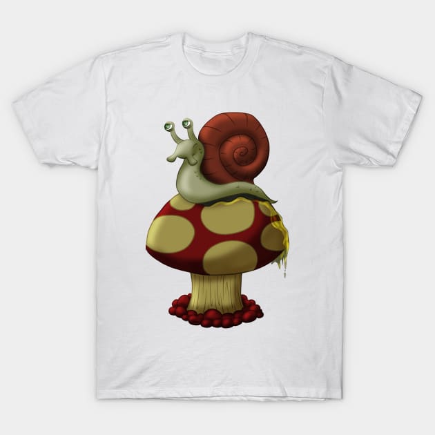 Escargot du champignon T-Shirt by markarts